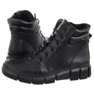 Botki damskie - Botki Czarne 562S 011.0114 (HE9-b) Helios - miniaturka - grafika 1