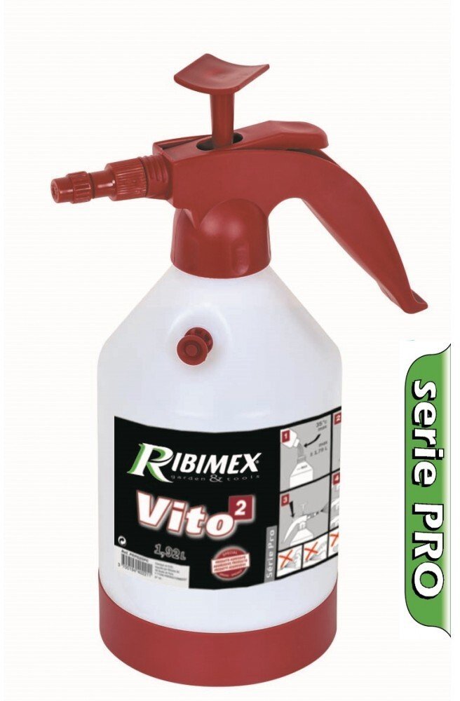 GardeTech Opryskiwacz ciśnieniowy ręczny VITO 2 RIBIMEX, do chemii, 1,92 l