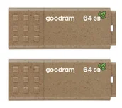 Pendrive - GoodRam UME3 Eco Friendly Dwupak 2x64GB USB 3.2 Brązowy UME3-0640EFR11-2P - miniaturka - grafika 1