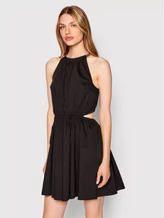 Sukienki - Michael Kors MICHAEL Sukienka koktajlowa MS2812CF4C Czarny Regular Fit - grafika 1
