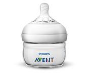 Philips Avent Natural SCF039/17, 60 ml, naturalna butelka do picia, system antykolisowy, przezroczysta, 1 sztuka