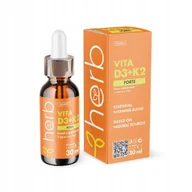 Witaminy i minerały - Herb, Witamina D3 + K2 - wsparcie dla układu odpornościowego 30ml - miniaturka - grafika 1
