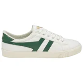 Trampki damskie - Gola Classics Women's Tennis Mark Cox Trainers Off White/Dark Green CLA280WN - 38 - miniaturka - grafika 1