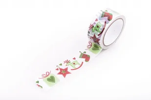 Taśma pakowa 48x60 "Świąteczna skarpetka" - Taśmy klejące - miniaturka - grafika 1