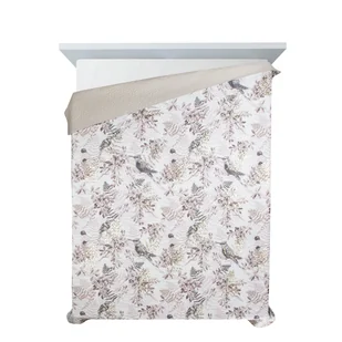 Narzuta 220 x 240 Pikowana Poly Biały+Beż - Narzuty - miniaturka - grafika 5