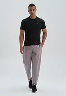 Spodenki męskie - Dagi Męskie spodnie dresowe, szare, L, szary, L - miniaturka - grafika 1