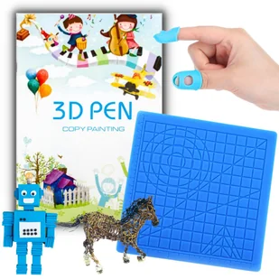 Zestaw Do Długopisu 3D Akcesoria Mata Silikonowa Książka Z Szablonami 40 Stron Druk 3D Dla Dzieci Akcesoria - Długopisy 3D - miniaturka - grafika 1