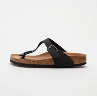 Sandały damskie - Birkenstock Sandały Damskie Gizeh BFBC Earthy VEG Black - US 6 / EU 37 / 24 CM - miniaturka - grafika 1