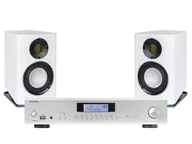 Zestawy stereo - Rotel A14 MK II (srebrny) + Carina BS 243.4 (biały) - miniaturka - grafika 1