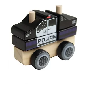 Trefl, Zabawka drewniana, Police, 61767 - Samochody i pojazdy dla dzieci - miniaturka - grafika 1