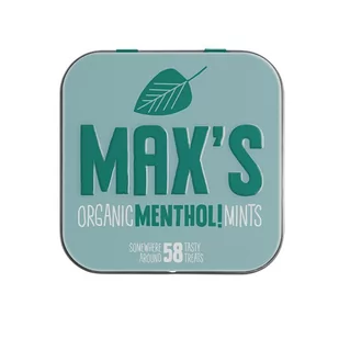 Max's Organic Miętuski miętowe Menthol Mints 35g BIO - Cukierki - miniaturka - grafika 1