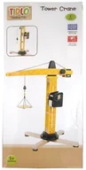 Samochody i pojazdy dla dzieci - Drewniany dźwig wieżowy Bigjigs Toys T0411 - miniaturka - grafika 1