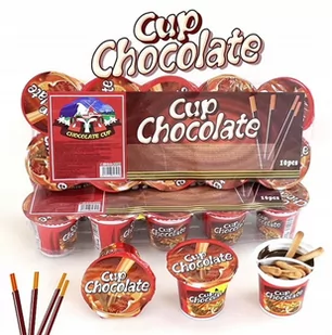 CUP CHOCOLATE PALUSZKI Z CZEKOLADĄ (12G) 10SZT - Czekolada - miniaturka - grafika 1