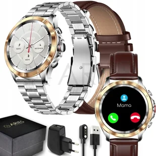 Aries Watches AWX1 Srebrny, Brązowy - Smartwatch - miniaturka - grafika 1