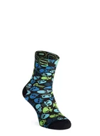 Skarpetki kolarskie - Skarpety męskie Karpos Green Fire Socks - black/atoll/green fluo - miniaturka - grafika 1