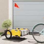 Przyczepki rowerowe - Przyczepka rowerowa, żółta, tkanina Oxford i żelazo Lumarko! - miniaturka - grafika 1