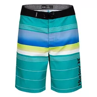 Kąpielówki dla chłopców - Hurley Chłopięce spodenki z krótkim deską Hrlb Pacific Grove BoardShort Board Zielona Zorza (Aurora Green) 14 - miniaturka - grafika 1