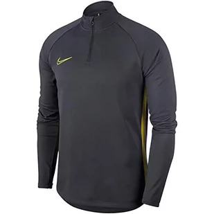 Nike Męska bluza M Nk Dry Acdmy Dril Anthracite/Opti Yellow XXL - Bluzy męskie - miniaturka - grafika 1