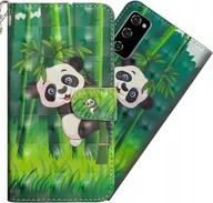Etui i futerały do telefonów - Etui Ochronne z Klapk�� do Samsung Galaxy S21 Plus Panda Zielone - miniaturka - grafika 1