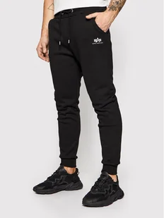 Alpha Industries Spodnie dresowe Basic Jogger 116370 Czarny Slim Fit - Spodnie męskie - miniaturka - grafika 1