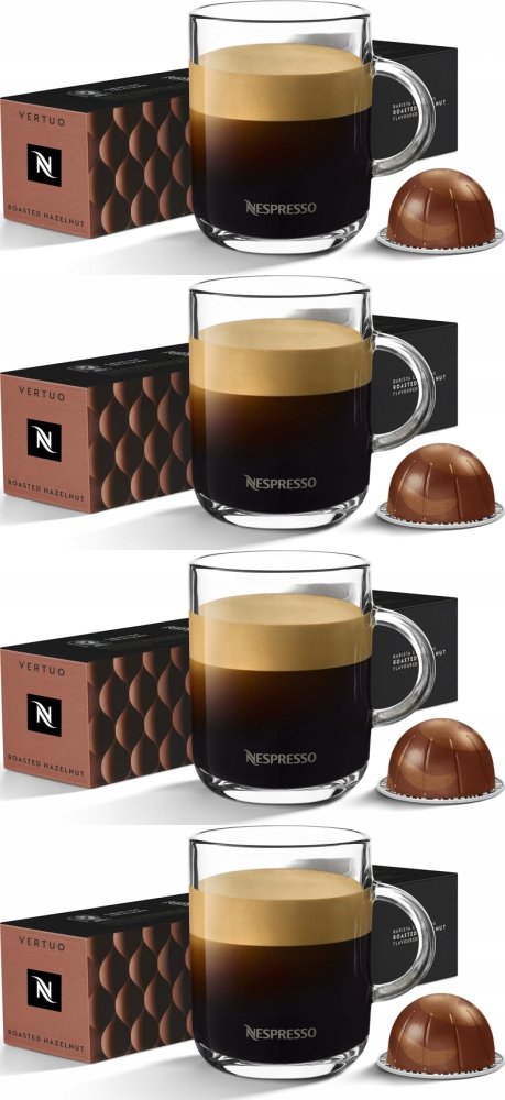 Kawa w kapsułkach Nespresso Barista Creations Roasted Hazelnut 10 szt x4