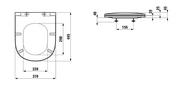 Deski sedesowe - Laufen Lua Deska sedesowa  wolnoopadająca 44,5x36,5 cm biała H8910830000001 - miniaturka - grafika 1