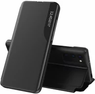 Etui i futerały do telefonów - Eco Hurtel Leather View Case elegancki futerał etui z klapką i funkcją podstawki Xiaomi Poco M3 czarny - Czarny - miniaturka - grafika 1