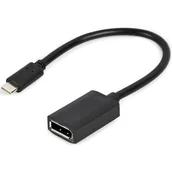 Pozostałe akcesoria sieciowe - GEMBIRD Adapter USB-C do DisplayPort 4K 15 cm A-CM-DPF-02 | - miniaturka - grafika 1