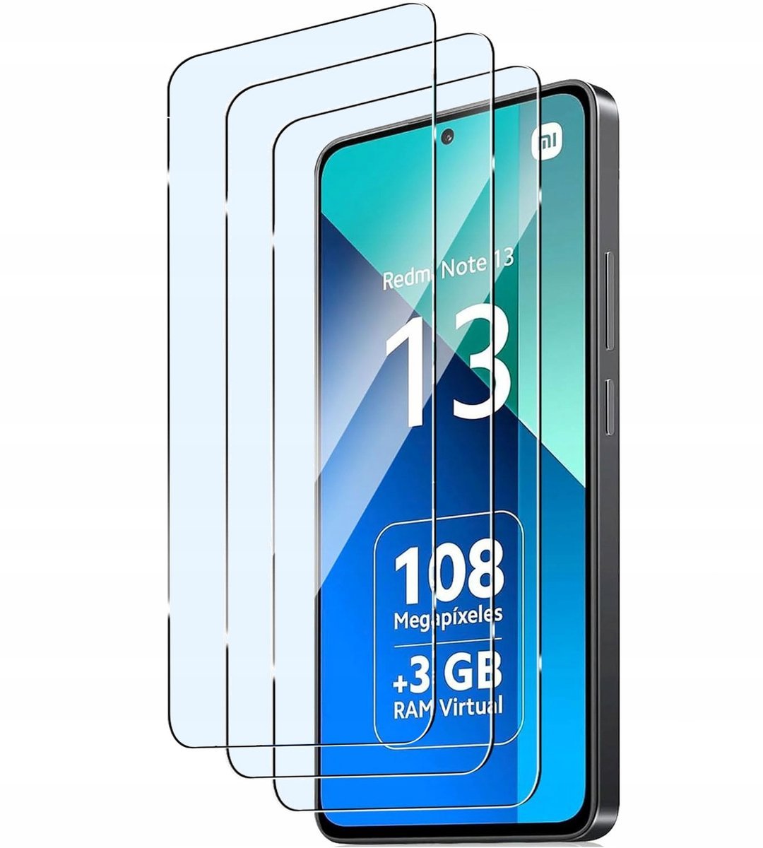 3 x SZKŁO DO XIAOMI REDMI NOTE 13 4G/5G NOTE 13 PRO 4G/5G POCO X6 PRO M6