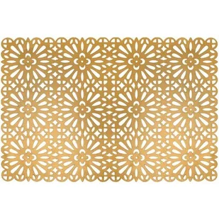 Mata stołowa PVC AMBITION 45 x 30 cm Glamour Złoty (1 szt.) - Obrusy i serwetki - miniaturka - grafika 1