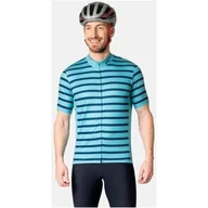 Pozostała odzież narciarska - Koszulka tech. męska Odlo T-shirt s/u collar s/s full zip ESSENTIA ODLO L - miniaturka - grafika 1