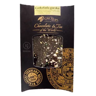 M.Pelczar Chocolatier Gorzka czekolada z karmelizowaną esencją yerba mate i skórką cytrynową 2563-uniw - Czekolada - miniaturka - grafika 1