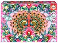 Puzzle - Educa, Puzzle, Kolorowe pawie, Catalina Estrada, 1500 el. - miniaturka - grafika 1