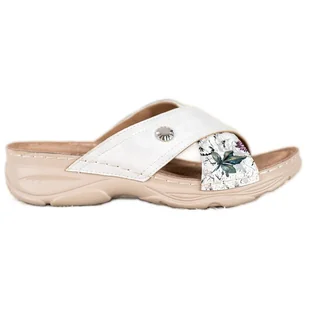 Klapki Na Platformie VINCEZA białe - Vinceza - Klapki i japonki damskie - miniaturka - grafika 1