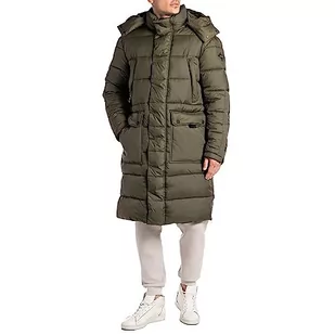 REPLAY Męski M8272 alternatywny płaszcz puchowy, 950 military, XXL, 950 militarny, XXL - Płaszcze męskie - miniaturka - grafika 1