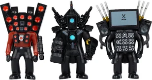 Figurka Spin Master Titan Collection Skibidi Toilet Seria 1 3-pack - Figurki dla dzieci - miniaturka - grafika 1