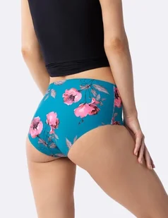 FIGI JULIMEX WILD ROSE MAXI (kolor Szmaragdowy, rozmiar S) - Majtki damskie FIGI JULIMEX WILD ROSE MAXI (kolor Szmaragdowy, rozmiar S) - Majtki damskie - miniaturka - grafika 1