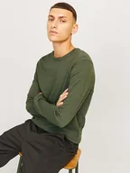 Swetry męskie - Jack & Jones Sweter w kolorze khaki - miniaturka - grafika 1