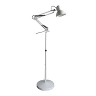 Lampy stojące - Avati przegubowa lampa podłogowa z białą metalową strukturą ø28,5cm 1xE27 - miniaturka - grafika 1