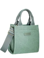 Torebki damskie - David Jones torebka damska kuferek mały zielony - miniaturka - grafika 1