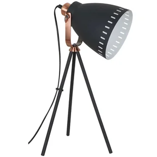 Italux Stojąca LAMPKA biurkowa FRANKLIN ML-HN2278-B+RC sztalugowa LAMPA stołowa na trójnogu czarna ML-HN2278-B+RC - Lampy stojące - miniaturka - grafika 1
