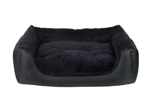 Ami Play Legowisko sofa Aspen czarne [rozmiar M] 68 x 56 x 18cm PAMP227 - Legowiska dla psów - miniaturka - grafika 1