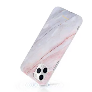 Crong Marble Case – Etui iPhone 11 Pro (różowy) - Etui i futerały do telefonów - miniaturka - grafika 4