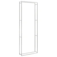 Wózki magazynowe - vidaXL Stojak na drewno opałowe, 110x28x312 cm, stal nierdzewna - miniaturka - grafika 1