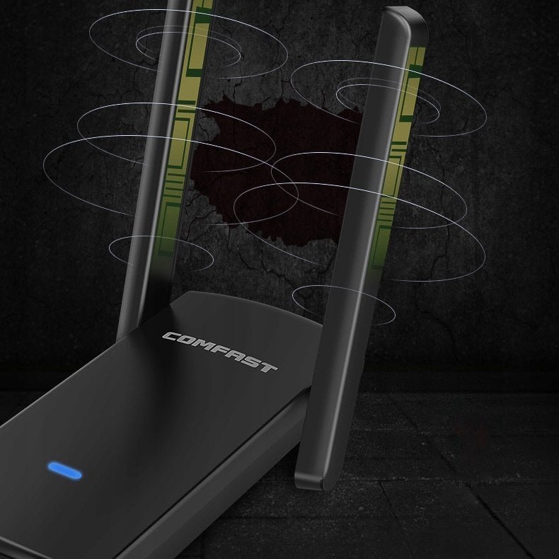 Karta sieciowa Comfast WiFi-USB adapteris, 1300Mbps, 2.4GHz, 5 GHz
