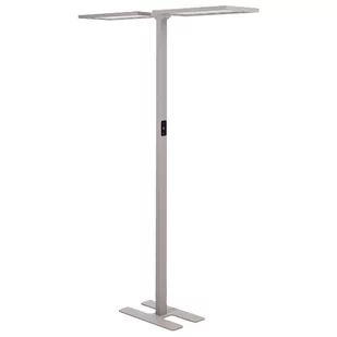 Lampa podłogowa LED metalowa srebrna SCULPTOR - Lampy stojące - miniaturka - grafika 1