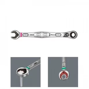 Wera Klucz płasko-oczkowy z grzechotką SW 17 mm x 225 mm - Klucze i nasadki - miniaturka - grafika 1