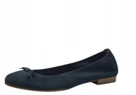 Baleriny - TAMARIS DAMSKIE BALERINY SKÓRZANE WSUWANE 39 Ż6L - miniaturka - grafika 1