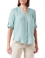 Bluzki damskie - s.Oliver Damska bluzka z rękawem 3/4, turkusowa, 44 - miniaturka - grafika 1