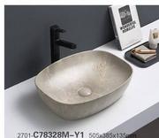 Umywalki - Umywalka nablatowa ceramiczna ANNA-MY1 Matt Surface 50,5 cm - miniaturka - grafika 1